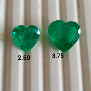 Esmeralda colombiana cultivada en laboratorio, forma de corazón, verde, piedra preciosa suelta, calidad premium, para la fabricación de joyas. - Product Image 4