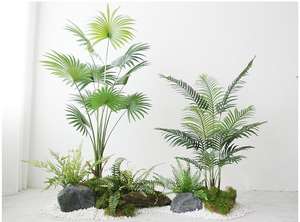 Árboles Artificiales Decorativos, Planta Artificial de Canna del Viajero Blanca, Decoración de Pared Verde, Gran Cobertizo de Jardín, Tronco de Árbol Artificial - Product Image 2