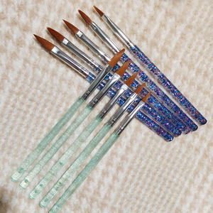 Ensemble de 5 pinceaux pour nail art, outils de sculpture et de peinture au gel UV acrylique pour la conception de manucure professionnelle - Product Image 4