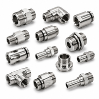 Raccords filetés cannelés en acier inoxydable CNC OEM pour systèmes de refroidissement liquide, plaques froides et pompes