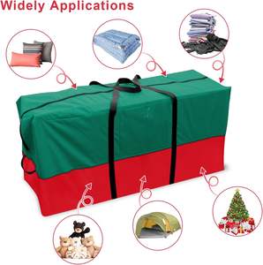 กระเป๋าเก็บของ600D อ๊อกซฟอร์ดกันน้ำกันฝุ่น, กระเป๋าเก็บของขนาดใหญ่พิเศษทนทานมีซิปสำหรับวันหยุดคริสต์มาส - Product Image 2