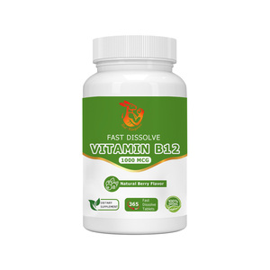 Compléments alimentaires naturels à base de plantes les plus vendus, comprimés de vitamine B12, la vitamine B12 contribue à faciliter la production d'énergie - Product Image 1