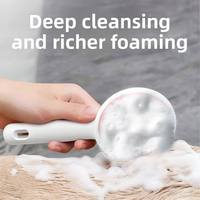 Brosse de lavage capillaire en ABS, peigne à shampoing, masseur de cuir chevelu, style MUJI, gratte-tête anti-démangeaisons, sûr pour les chats