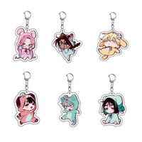 Alien Stage Anime Cartoon Sac à dos Acrylique Pendentif Porte-clés double face