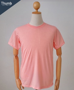 Orange Polyester T Shirt Made in Thailand for Sublimation Printing Short Sleeve Polyester / Cotton Casual 100% Polyester Jersey - Product Image 4