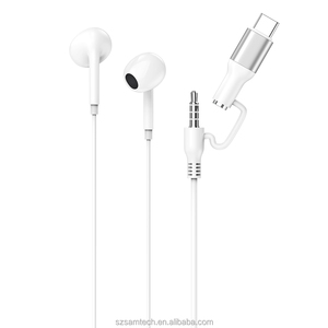Cuffie con cavo auricolari incorporati per microfono e controllo del Volume tipo-c 3.5mm compatibile con iPhone - Product Image 1