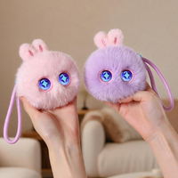Adorable Lapin en Peluche Intelligent IA avec Yeux LED Expressifs, Chat Vocal, Application WiFi, Pendentif Porte-clés, Cadeau pour Filles