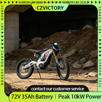 Moto électrique Surron LBX 2026 de bonne qualité, tout-terrain, 72v 35ah 10kw, version améliorée Light Bee X