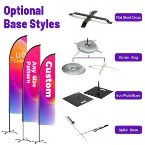 Bandera de Plumas de Poliéster Personalizada de 1.6*6.5 pies, Resistente al Agua, para Exteriores, Ideal para Publicidad en Playa y Actividades, Venta al Por Mayor - Product Image 3