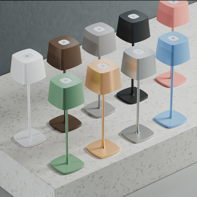 Custom Modern Portable Restaurant Wireless Charging Base Touch Dimmable Rechargeable Battery Operated Cordless Led Table Lamp