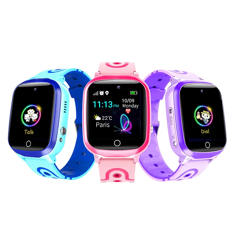 Lemfo-montre connectée Q13 pour enfants, smartwatch étanche IP65, à écran tactile, avec caméra 3MP, fonction SOS, cadran rapide, batterie 400mAh