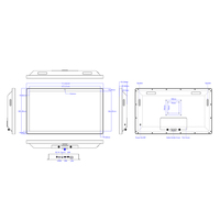 Écran tactile interactif IPS LCD 15,6 pouces à prix de gros, moniteur Android 14, affichage publicitaire, signalisation numérique pour restaurant