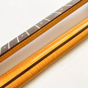 คอกีตาร์สั่งทำพิเศษ ลดราคา 21 เฟรต รัศมี 9.5 นิ้ว ทำจากไม้เมเปิลลายไฟ พร้อมฟิงเกอร์บอร์ดไม้โรสวูด - Product Image 6