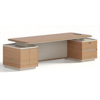 Ensemble de bureau moderne en forme de L avec table et chaise de luxe pour patron, directeur, bureau de direction, mobilier de bureau personnalisable