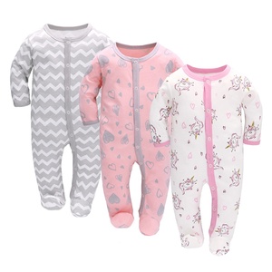 Vêtements personnalisés en usine pour bébés garçons de 9 à 12 <span class=keywords><strong>mois</strong></span> en tissu de coton biologique à manches longues Grenouillères pour bébés vente en gros de vêtements pour bébés - Product Image 5
