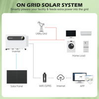 Sistem Tenaga Surya Growatt 3 Fasa On Grid 200KW 100KW 150KW 250KW Sistem Energi Surya Industri