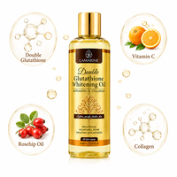 Huile Essentielle Pure de L-Glutathion et Vitamine C Pressée à Froid pour le Blanchiment de la Peau, Hydratante, Soin Visage et Corps, Graines Sucrées, Marque Privée