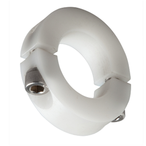 Collier de fixation d'arbre à deux pièces en plastique POM <span class=keywords><strong>blanc</strong></span> usiné CNC de bonne qualité avec votre logo - Product Image 2