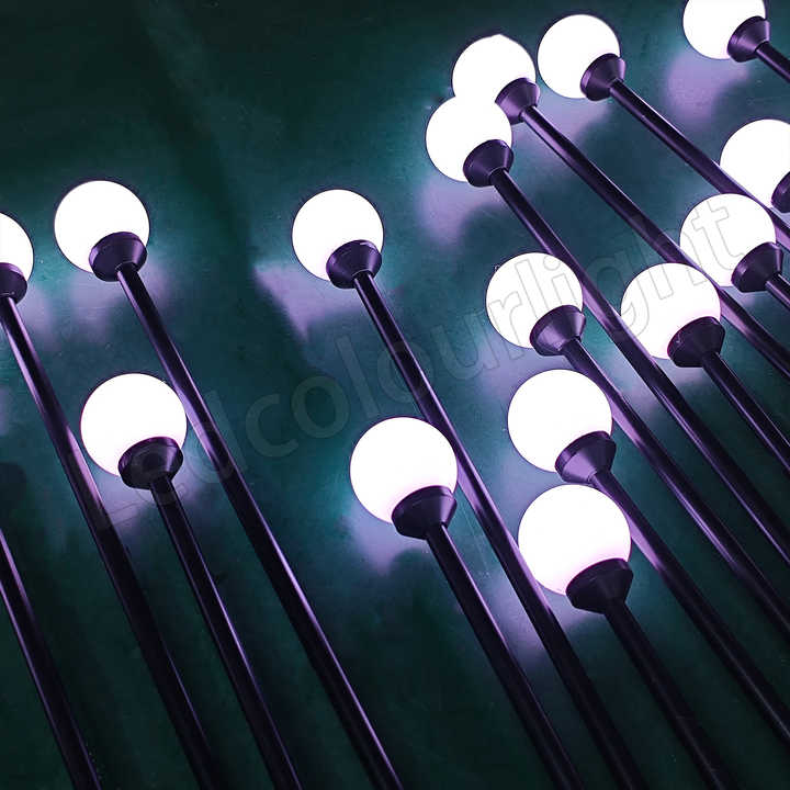 45mm RGB/RGBW 3D DMX Milky White/Clear Hollow LED Sphere Ball Ground ...