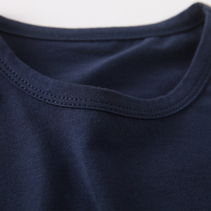 Nouveauté été, t-shirt à manches courtes en coton confortable pour garçons et filles de 2 à 7 ans, impression de lettres, vente en gros - Product Image 5