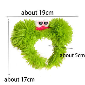 Nueva banda de pelo de monstruo divertido de dibujos animados Big Eys Cute Plush Wash Face Hair Ties Individualidad Long Hairy Fuzzy Party Accesorios para el <span class=keywords><strong>cabello</strong></span> - Product Image 6