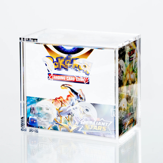 99% UV protection Magnetic Acrylic Box Acrylic Booster Box Protector Acrylic Case Display for Pokémon Booster Box
