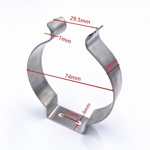 Clip a Molla in Acciaio Inox Personalizzata per Fissaggio Tubi, Clip a U per Tubi <span class=keywords><strong>di</strong></span> Illuminazione, Tubi <span class=keywords><strong>di</strong></span> Riscaldamento e Tubi dell'<span class=keywords><strong>Acqua</strong></span> - Product Image 4