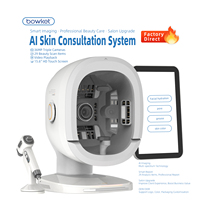BOWKET 2026 Analyseur de Peau Facial IA avec Caméras HD 36MP, 29 Indicateurs de Beauté, Consultation Cutanée Intelligente, Certifié CE, pour Salons