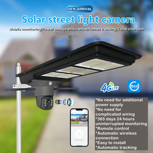 Ubox 900W 1000W 1200W 1500W Tất Cả Trong Một An Ninh CCTV Ứng Dụng Điều Khiển Ip66 4G Nhà Vườn LED Năng Lượng Mặt Trời Ánh Sáng Đường Phố Với Máy Ảnh Ngoài Trời - Product Image 2