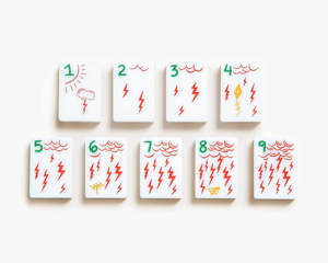 Fichas de Mahjong Americanas de Acrílico Multicolor de Una Sola Capa, Tema Moderno y Lúdico de Santa Monica, Blancas, de Lujo, para 4 Jugadores - Product Image 4