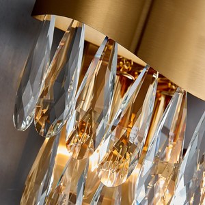 Applique murale LED moderne en cristal rectangulaire pour miroir <span class=keywords><strong>de</strong></span> <span class=keywords><strong>salle</strong></span> <span class=keywords><strong>de</strong></span> <span class=keywords><strong>bain</strong></span>, idéale pour la maison et l'hôtel - Product Image 4