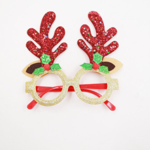 Gafas de Navidad con Luces <span class=keywords><strong>Holan</strong></span> para Niños, Plástico Resistente y Fieltro Hecho a Mano, Regalo Navideño para Fiestas - Product Image 3