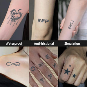 <span class=keywords><strong>Tatouage</strong></span> temporaire <span class=keywords><strong>tatouage</strong></span> Semi Permanent étanche à la transpiration dure 2 semaines <span class=keywords><strong>tatouage</strong></span> Anti-friction à base de plantes réaliste pour le cou de la main - Product Image 2