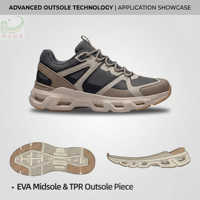 Semelle de chaussure de randonnée professionnelle pour l'extérieur, durable, antidérapante, absorption des chocs, EVA TPR TPU, résistante à l'eau, légère