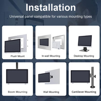 Computadora Industrial Todo en Uno Económica de 7-32 Pulgadas, IP65, Sin Ventilador, Almacenamiento SSD, Intel Core I5, Windows 10, Pantalla Táctil Capacitiva