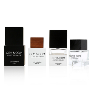 Wholesale Luxury Perfume Glass Bottle <b>Empty</b> Crimp Wooden Cap Spray Clear Square 30ML 50ML 100ML Perfume Bottle with <b>Gift</b> <b>Box</b> - Product Image 2