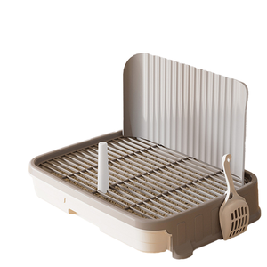 Inodoro gris para mascotas, cajón pequeño para perros, evita empujar <span class=keywords><strong>las</strong></span> <span class=keywords><strong>heces</strong></span>, fácil <span class=keywords><strong>de</strong></span> cambiar y lavar, envía el catéter urinario, caja <span class=keywords><strong>de</strong></span> arena para mascotas - Product Image 5