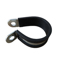 Collier de serrage en caoutchouc de type R, collier de serrage pour tuyau en acier trempé PVC, collier de serrage pour câble amorti DIN 3016
