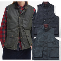 Veste classique de style chasseur en toile cirée, style britannique, veste sans manches, gilet, site de vente en ligne