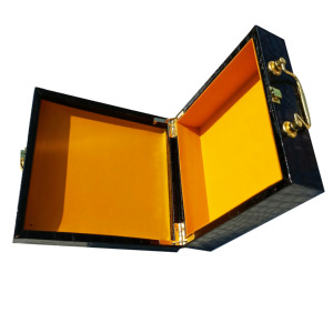 Caja de cuero PU personalizada <span class=keywords><strong>para</strong></span> cinturón, caja de madera de lujo con textura de cuero de cocodrilo <span class=keywords><strong>para</strong></span> regalo de <span class=keywords><strong>papá</strong></span> - Product Image 5
