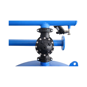 Système d'irrigation robuste à filtre à sable à rétrolavage <span class=keywords><strong>automatique</strong></span>, machine de traitement à stabilité continue pour terres agricoles en métal - Product Image 5
