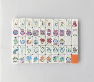 Tuiles de <span class=keywords><strong>Mahjong</strong></span> en Acrylique Orange à Quatre Couches Gravées au Laser, Style Rétro Français de Luxe, pour les Réunions Festives et le Divertissement - Product Image 2