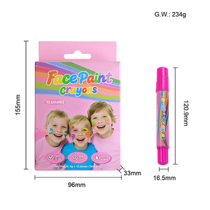 Juego de Crayones de Pintura Facial y Corporal GP de 12 Colores, No Tóxicos, Borrables, a Base de Agua, Lavables, para Niños, para Dibujar y Maquillarse - Product Image 4