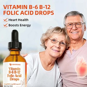 Complément Vitaminique Liquide de <span class=keywords><strong>Vitamine</strong></span> <span class=keywords><strong>B</strong></span> Complexe et Acide Folique à Marque Blanche pour la Santé Cardiaque, l'Énergie et le Soutien des Globules Rouges - Product Image 3