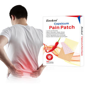 Venta al por mayor de fábrica: Parche de Capsicum Chino 8x13cm, Adhesivo Médico para Alivio del Dolor de Espalda, Parche Poroso de Pimienta para el Dolor Corporal Enokon - Product Image 6