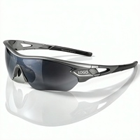 Lunettes de sport personnalisées TR90 semi-cerclées légères avec protection UV400, verres polarisés photochromiques anti-rayures en PC pour le cyclisme et la course à pied