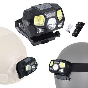 MotionSense <b>USB</b> Rechargeable LED Headlamp with White Red <b>Light</b> for Outdoor Camping <b>Night</b> Activities Lightweight Headlight - Product Image 6