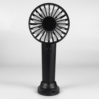 Ventilateur portable électrique OEM rechargeable à trois vitesses, mini-ventilateur de refroidissement, support de téléphone portable, utilisation en voiture, extérieur, maison, hôtel, longue autonomie