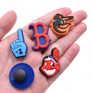 Nuovi Arrivi: Charm per Scarpe in PVC Modello <span class=keywords><strong>Bonita</strong></span> 45-6, Accessori per Squadre Sportive di Baseball, Decorazioni per Scarpe con Logo delle Squadre di Baseball, Charm per Zoccoli - Product Image 2