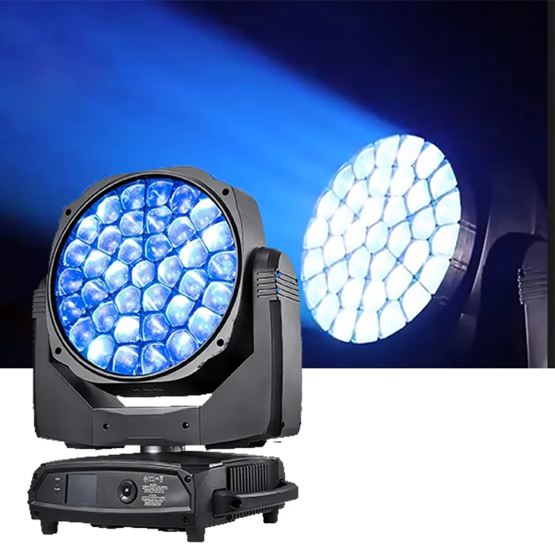 AOPU 37*15W 4 en 1 RGBW LED Luz de cabeza móvil con Zoom Robe Pointe 600 Wash Light